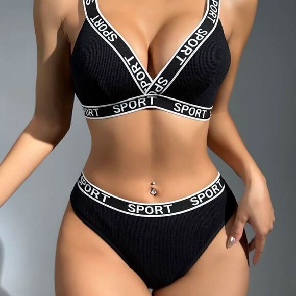 Sexy Sport Bralette and Panty Lingerie Set - Picture 8 of 10